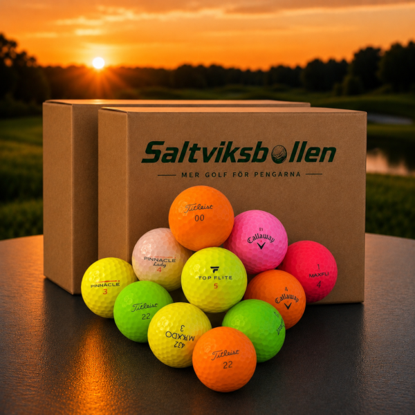 färgade golfbollar mix